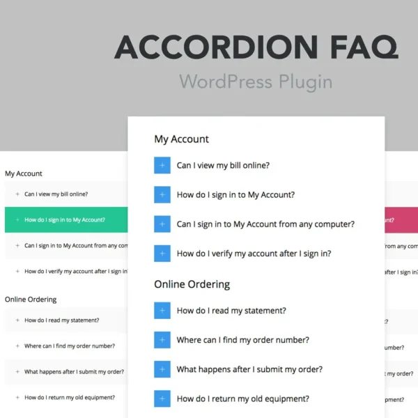 Accordion FAQ Plugin – ড্র্যাগ & ড্রপ সহ ওয়ার্ডপ্রেস এফএকিউ
