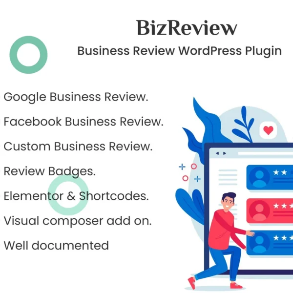 Buy BizReview WordPress Plugin – Google & Facebook Review Showcase
