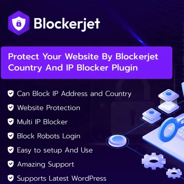 Blockerjet – IP & Country Blocker Plugin মাত্র ৪৯০৳ | WordPress Security Solution