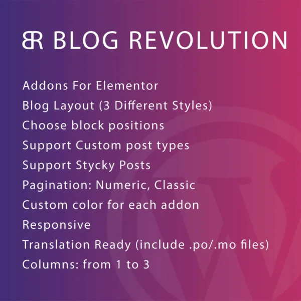 Blog Revolution – Elementor Blog Layout Plugin | ১ মিনিটেই ব্লগ সাজান