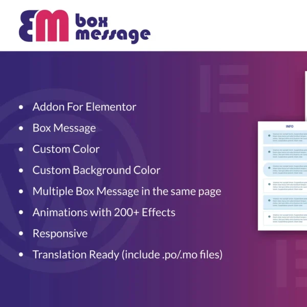 Box Message – Elementor এর জন্য অ্যাডঅন, এখন মাত্র ৪৯০৳!